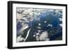 Aerial of Amazon River Basin, Manaus, Brazil-Art Wolfe-Framed Photographic Print