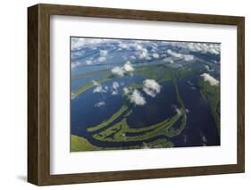 Aerial of Amazon River Basin, Manaus, Brazil-Art Wolfe-Framed Photographic Print