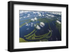 Aerial of Amazon River Basin, Manaus, Brazil-Art Wolfe-Framed Photographic Print