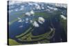 Aerial of Amazon River Basin, Manaus, Brazil-Art Wolfe-Stretched Canvas