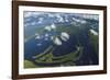 Aerial of Amazon River Basin, Manaus, Brazil-Art Wolfe-Framed Photographic Print