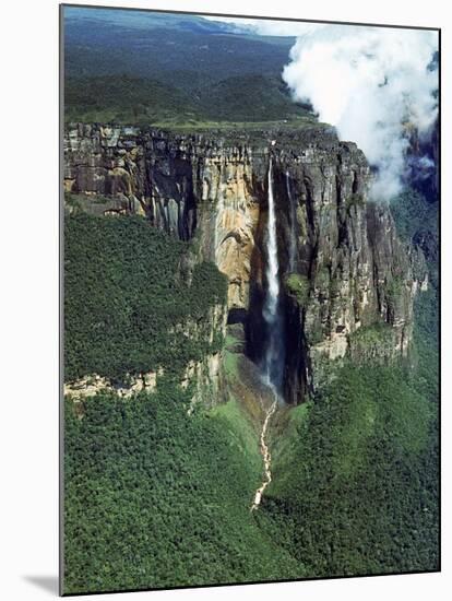 Aerial of Angel Falls-Carl Mydans-Mounted Photographic Print