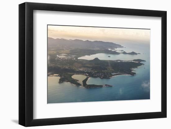 Aerial of Antigua, West Indies, Caribbean, Central America-Michael Runkel-Framed Photographic Print