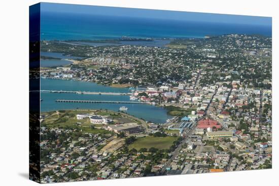 Aerial of Antigua, West Indies, Caribbean, Central America-Michael Runkel-Stretched Canvas