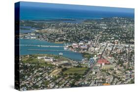 Aerial of Antigua, West Indies, Caribbean, Central America-Michael Runkel-Stretched Canvas