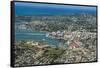 Aerial of Antigua, West Indies, Caribbean, Central America-Michael Runkel-Framed Stretched Canvas