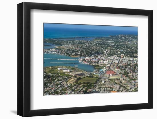 Aerial of Antigua, West Indies, Caribbean, Central America-Michael Runkel-Framed Photographic Print