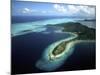 Aerial of Beautiful Bora Bora, Tahiti, French Polynesia-Bill Bachmann-Mounted Photographic Print