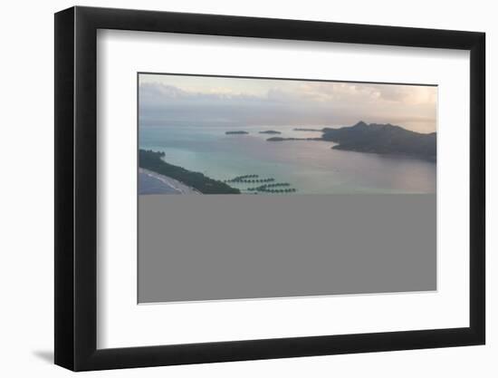 Aerial of Bora Bora, Society Islands, French Polynesia, Pacific-Michael Runkel-Framed Photographic Print