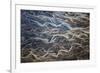 Aerial of braided rivers, Iceland-Art Wolfe-Framed Photographic Print