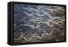 Aerial of braided rivers, Iceland-Art Wolfe-Framed Stretched Canvas