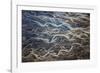 Aerial of braided rivers, Iceland-Art Wolfe-Framed Photographic Print