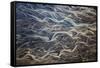 Aerial of braided rivers, Iceland-Art Wolfe-Framed Stretched Canvas