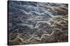 Aerial of braided rivers, Iceland-Art Wolfe-Stretched Canvas