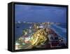 Aerial of Cancun at Night, Mexico-Peter Adams-Framed Stretched Canvas