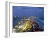 Aerial of Cancun at Night, Mexico-Peter Adams-Framed Premium Photographic Print