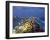 Aerial of Cancun at Night, Mexico-Peter Adams-Framed Photographic Print