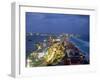 Aerial of Cancun at Night, Mexico-Peter Adams-Framed Photographic Print