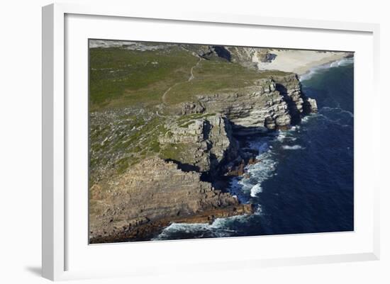 Aerial of Cape of Good Hope, Cape Peninsula, Cape Town, South Africa-David Wall-Framed Photographic Print