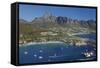 Aerial of Clifton Beach and Camps Bay, Cape Town, South Africa-David Wall-Framed Stretched Canvas