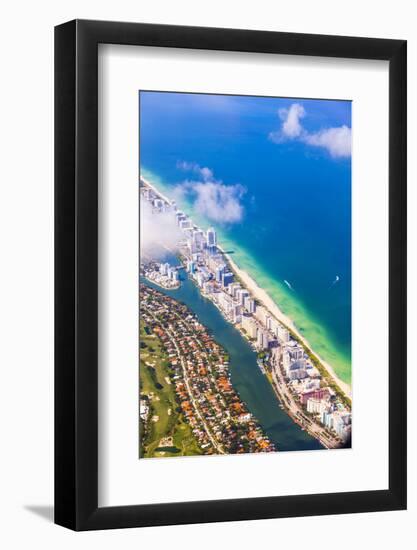 Aerial of Coastline Miami-Jorg Hackemann-Framed Photographic Print