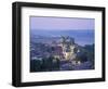 Aerial of Conway and Castle, UNESCO World Heritage Site, Gwynedd, North Wales, United Kingdom-Rainford Roy-Framed Photographic Print