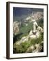 Aerial of Corcovado Christ Statue and Rio de Janeiro, Brazil-Bill Bachmann-Framed Premium Photographic Print