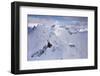 Aerial of deep snow in the Coast Mountains, near Squamish and Whistler, British Columbia, Canada-Kristin Piljay-Framed Photographic Print