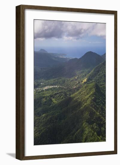 Aerial of Dominica, West Indies, Caribbean, Central America-Michael Runkel-Framed Photographic Print