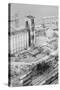 Aerial of Exploded Grain Elevator-null-Stretched Canvas