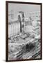 Aerial of Exploded Grain Elevator-null-Framed Premium Photographic Print