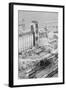 Aerial of Exploded Grain Elevator-null-Framed Photographic Print