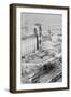 Aerial of Exploded Grain Elevator-null-Framed Photographic Print