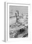 Aerial of Exploded Grain Elevator-null-Framed Photographic Print