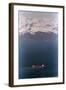 Aerial of Exxon Valdez & Mountains-null-Framed Photographic Print