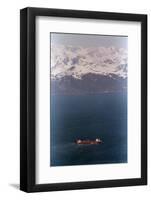 Aerial of Exxon Valdez & Mountains-null-Framed Photographic Print