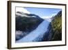 Aerial of Fox Glacier, Westland Tai Poutini National Park, South Island, New Zealand, Pacific-Michael Runkel-Framed Photographic Print