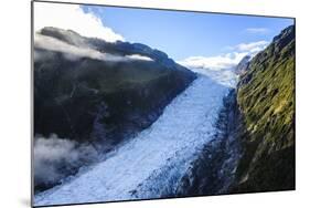Aerial of Fox Glacier, Westland Tai Poutini National Park, South Island, New Zealand, Pacific-Michael Runkel-Mounted Photographic Print