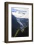 Aerial of Fox Glacier, Westland Tai Poutini National Park, South Island, New Zealand, Pacific-Michael Runkel-Framed Photographic Print