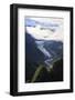 Aerial of Fox Glacier, Westland Tai Poutini National Park, South Island, New Zealand, Pacific-Michael Runkel-Framed Photographic Print