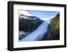 Aerial of Fox Glacier, Westland Tai Poutini National Park, South Island, New Zealand, Pacific-Michael Runkel-Framed Photographic Print