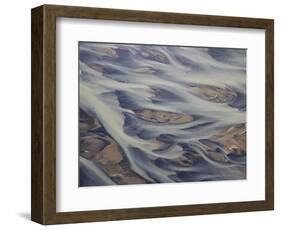 Aerial of Holsa River Delta Fingers, Reykjavik, Iceland-Josh Anon-Framed Photographic Print