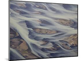 Aerial of Holsa River Delta Fingers, Reykjavik, Iceland-Josh Anon-Mounted Photographic Print