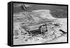 Aerial of Home Destroyed by Hurricane-null-Framed Stretched Canvas