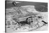 Aerial of Home Destroyed by Hurricane-null-Stretched Canvas