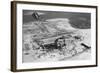 Aerial of Home Destroyed by Hurricane-null-Framed Photographic Print