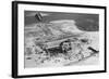 Aerial of Home Destroyed by Hurricane-null-Framed Photographic Print