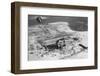 Aerial of Home Destroyed by Hurricane-null-Framed Photographic Print