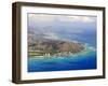 Aerial of Honolulu and Diamond Head, Oahu, Hawaii-Michael DeFreitas-Framed Photographic Print