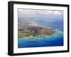 Aerial of Honolulu and Diamond Head, Oahu, Hawaii-Michael DeFreitas-Framed Photographic Print